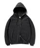 Fluke Heavyweight Garment Washed Zip-Up Hoodie Black Fzt500