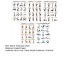 Yousheng 5 Piezas Póster de Entrenamiento con Mancuernas, Tabla de Ejercicios en Casa para Brazo Pierna Cadera Core, Guía de Entrenamiento de Cuerpo Completo Pared