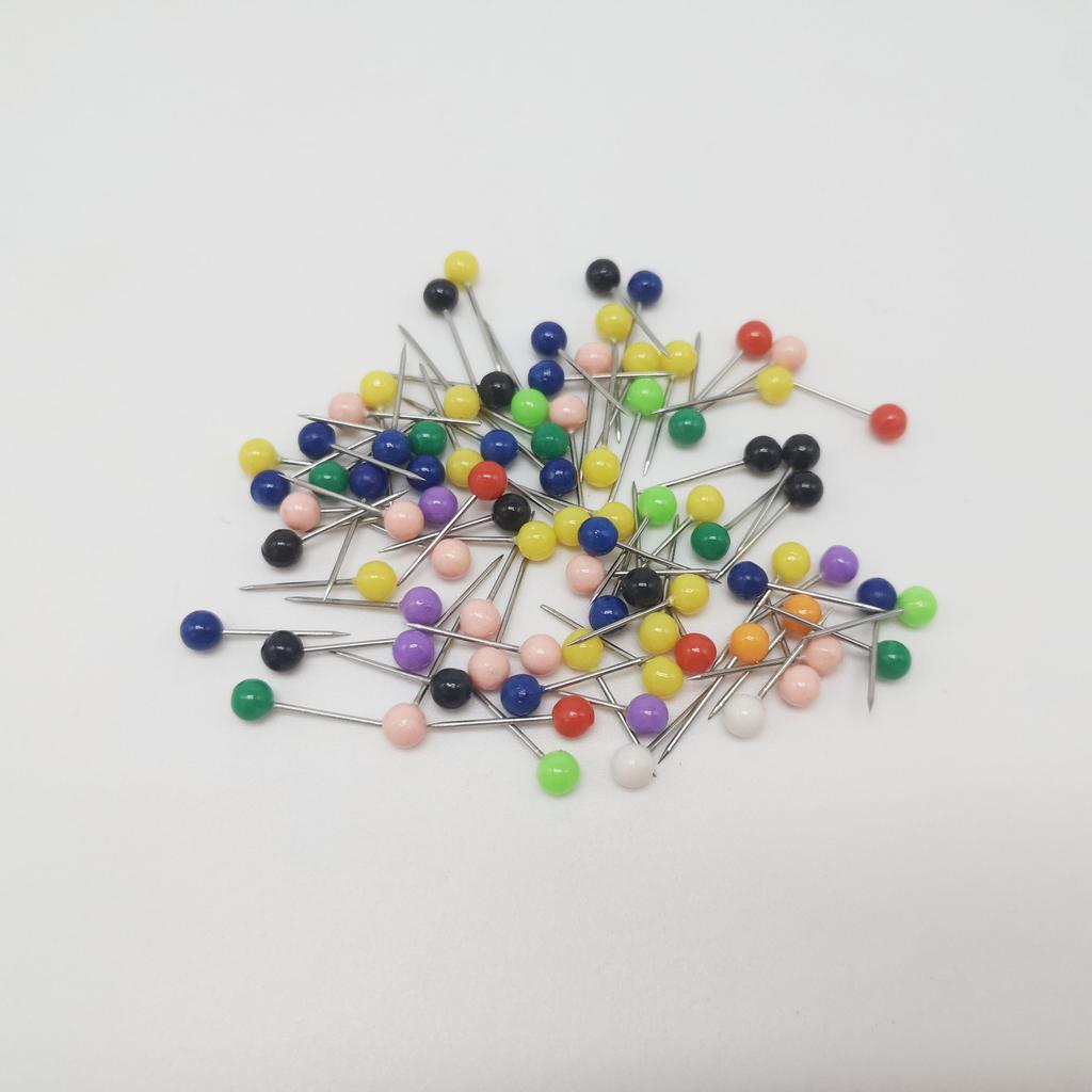 500Pcs Multi-Color Round Head Push Pins Map Tacks for Cork Board Office School DIY Crafts