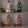 2025 Elegant European & American Print Long-Sleeve Dress