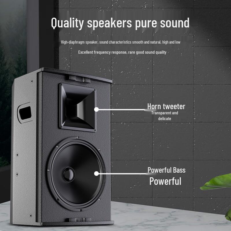 Huidu ECC-102 Professional Full-Range KTV Speaker CN Plug (adapter Included)