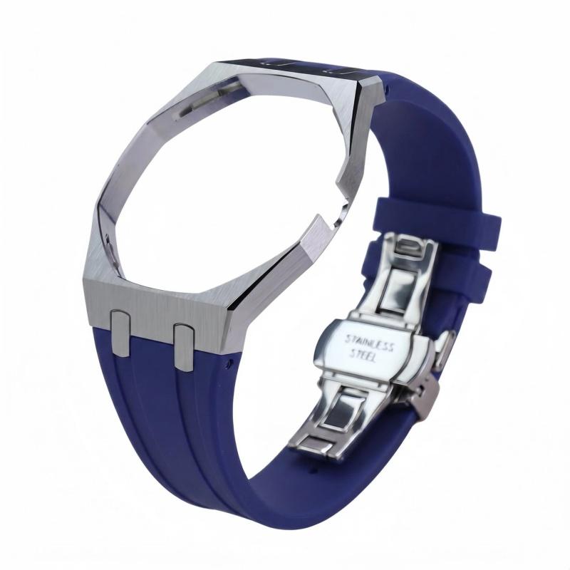 Nerezové pouzdro na hodinky Silikonový řemínek Mod Kit Pro Swatch X AP Royal Pop Kapsička na mince na hodinky Personalizované doplňky 7