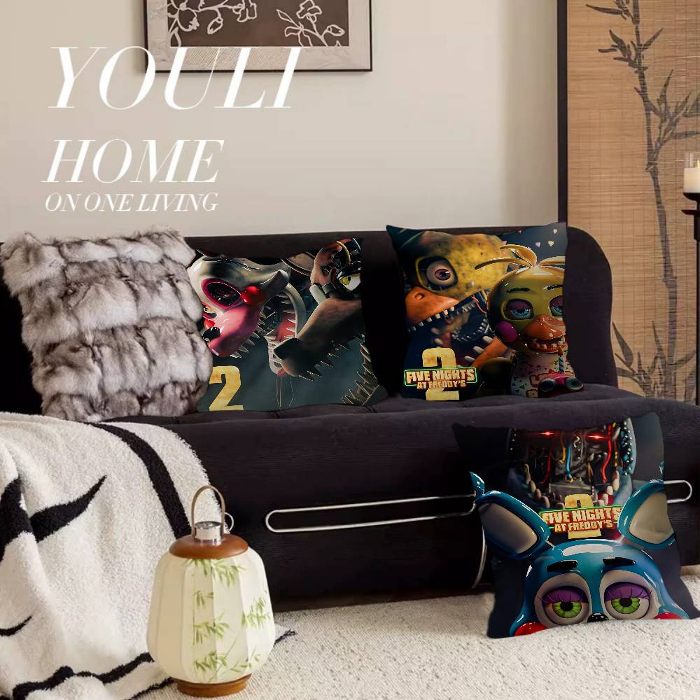 F-Fnaf F-Five-nights-At-Freddys Personalized Pillow Cover Kids Bedroom Wild Party Decor Pillowcase Kid Birthday Shower Gift