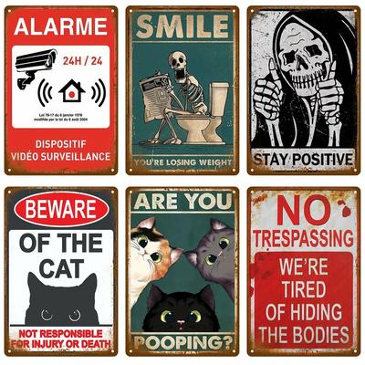 Retro Metal Sign Poster Plates for Walls Vintage Home Decor IndoorOutdoor Aesthetic Art Luxury Room Decoration