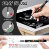 Schwarz-Weiß Acryl-Farbstift, 8 Stück Stifte mit großem Tintenvolumen, Ideal für Illustrationen, Skizzieren/Holz-/Steinmalerei/Glas
