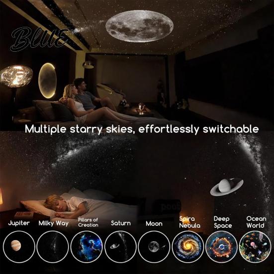Touch Control Night Light Starry Sky Projector with Adjustable Brightness 360 Degrees Kids Room Rotation Easy Lamp USB Rechargeable Bedroom