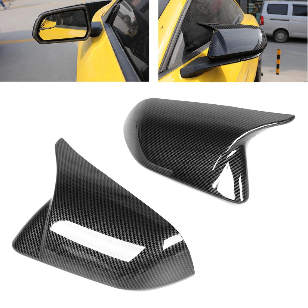 2pcs Door Mirror Cover Left Right Horn Replacement for 20152022