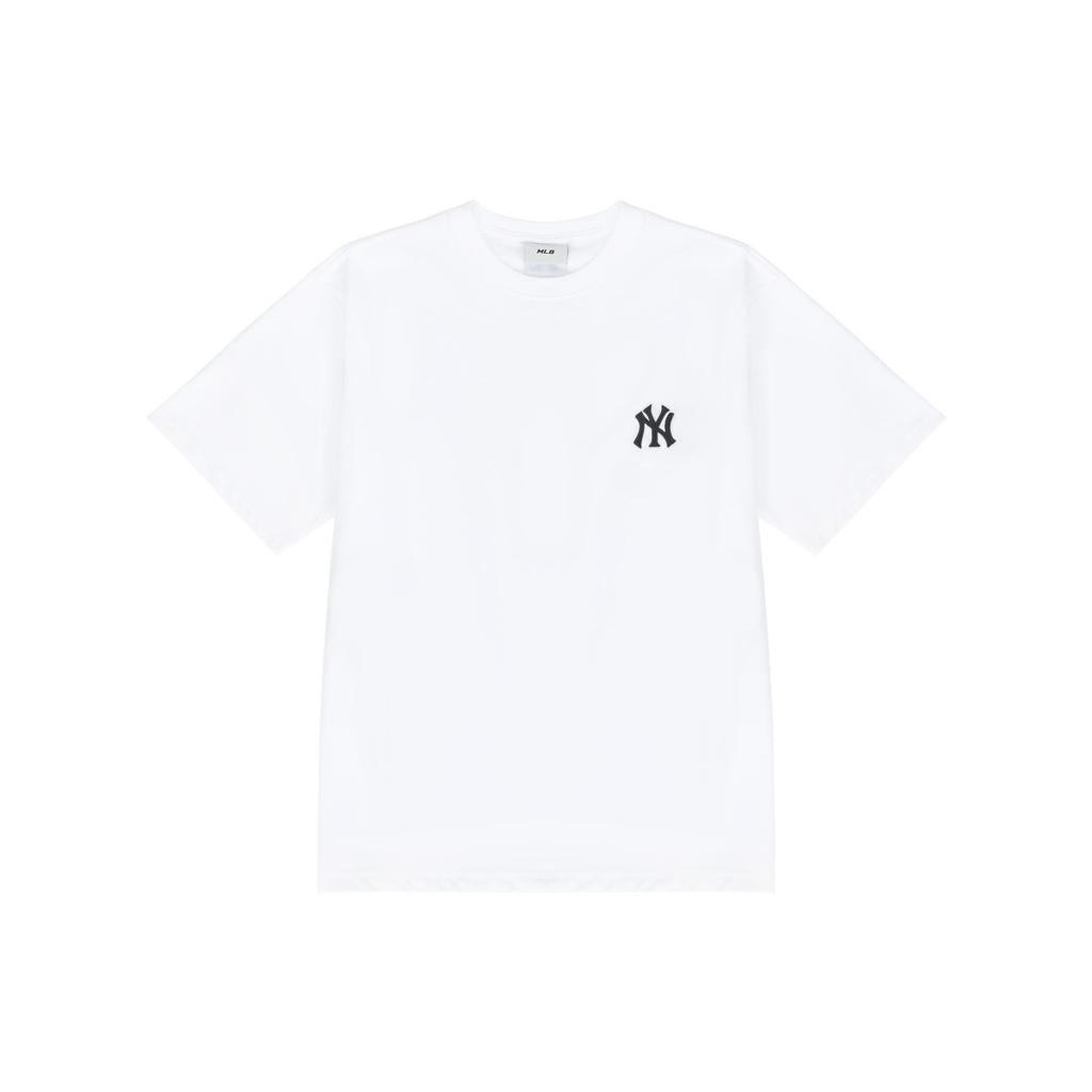 MLB Color Block Big Logo Casual Loose Short Sleeve T-Shirt Unisex T-Shirts 3ATS33023-50WHS