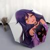 Anime-Mädchen, Katze - Automatisches Öffnen und Schließen, 8-Rippen-Struktur Tragbarer Regenschirm, Geeignet für Männer und Frauen in allen Jahreszeiten - Perfektes Geschenk