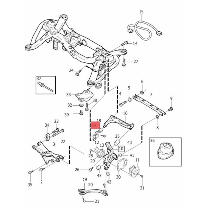 Für 2003-2016 31277897 31277898 Hinterer Hupenlagerbuchse Querlenker Gummibuchsen, Reduzierte Reibung Verschleiß Fahrwerk 2 Stück