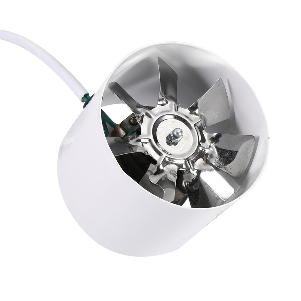 Ventilator cu conductă de 4 inci, Suflantă cu conductă Ventilator de evacuare cu palete din oțel pentru Hting Răcire Cort de cultură