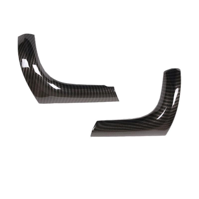 2 stücke Auto-styling Carbon Fiber Texture Dashboard Panel Seite Klimaanlage Outlet Vent Abdeckung Trim Für Toyota Hilux revo