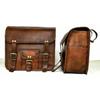 2 Motorcycle Saddlebags 2 Side Pouch Brown Leather Pouch Panniers Saddle 2 Bags