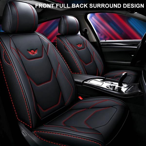 1 Pièce Luxe Universel Housse de Tapis de Siège Auto Complet Coussin Protecteur en Cuir PU Pour Voiture SUV Camion Fourgon Bus