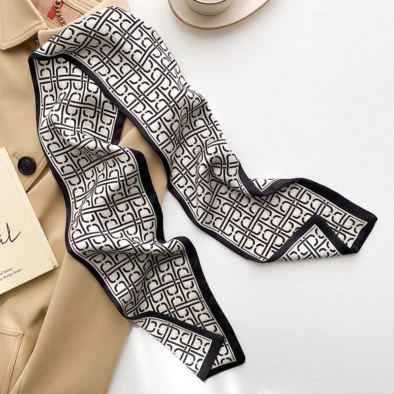 Skinny Neckerchief Long Hair Ribbons Scarfs Women Fashion Headbands Neck Scarves 13x110cm