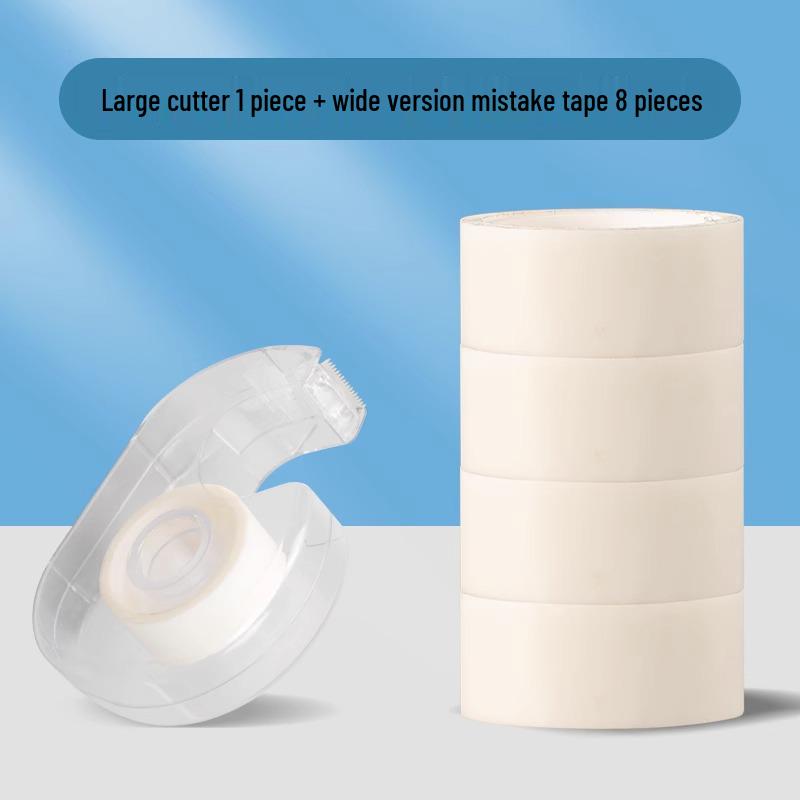 Transparent High-Viscosity Adhesive Tape, 12mm Narrow Roll for Students and Children