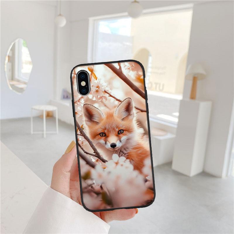 AQ53 Fuchs lustige Kunst Weiche Hülle für Redmi Note 13 14 Pro+ Plus A3 A3X 13X 13C 13R 14S 14C 14R
