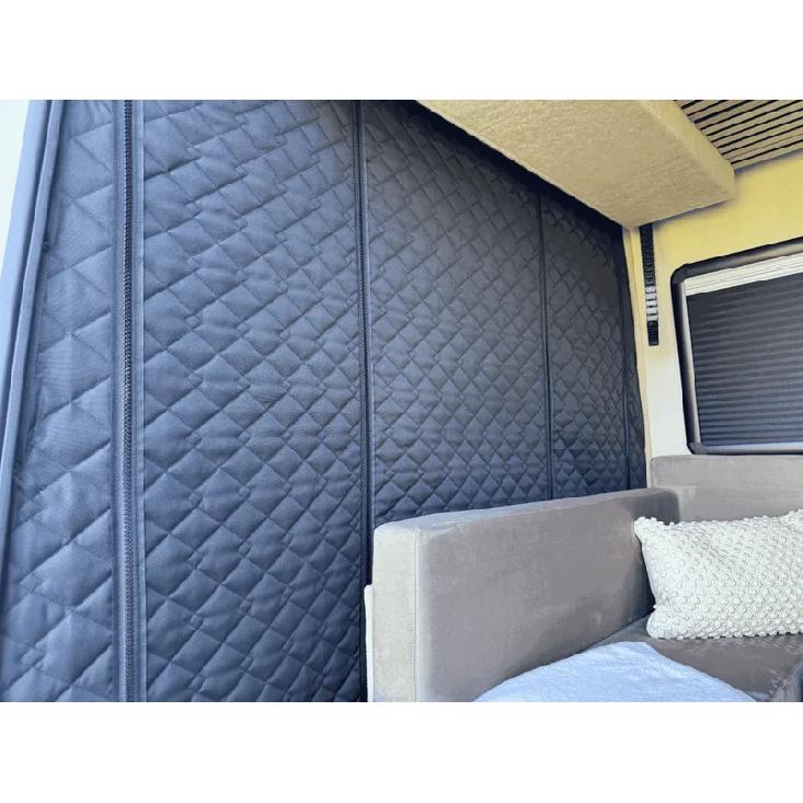 1ks Zateplený zatemňovací termokryt přepážky kabiny pro obytný vůz Fiat Ducato Peugeot Boxer Citroen Relay Ram Promaster Příslušenství pro obytné vozy