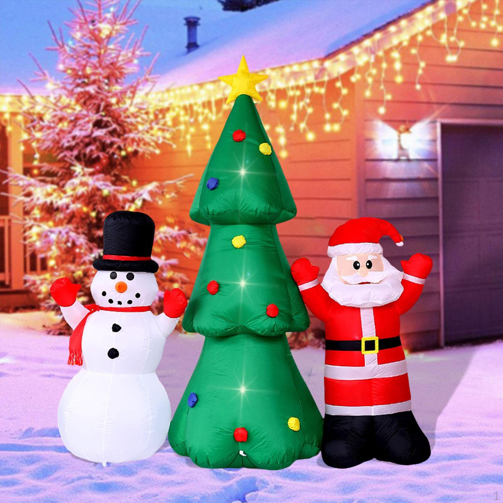 

Christmas Inflatable Decorations Built in LED 86.61 Inches Cute Xmas Outdoor Decor for