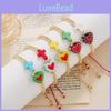 Style Turquoise Cross Heart Beaded Bracelet With Gold Accents For Women