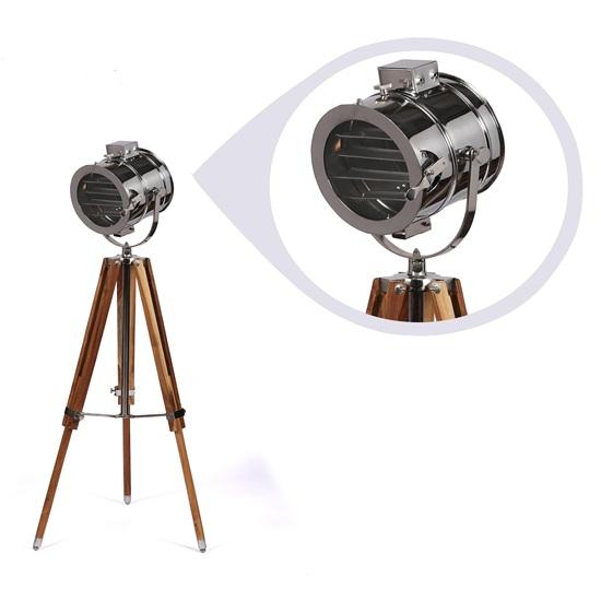 

140,97 см Деревянный штатив Columbia Точечный светильник Торшер Серебристая отделка для Гостиной, Спальни, Столовой, Офисного декора