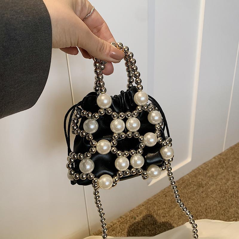 Adorable Korean Style Summer Children's Crossbody Bag With Cute Pearl Accents For Boys And Girls