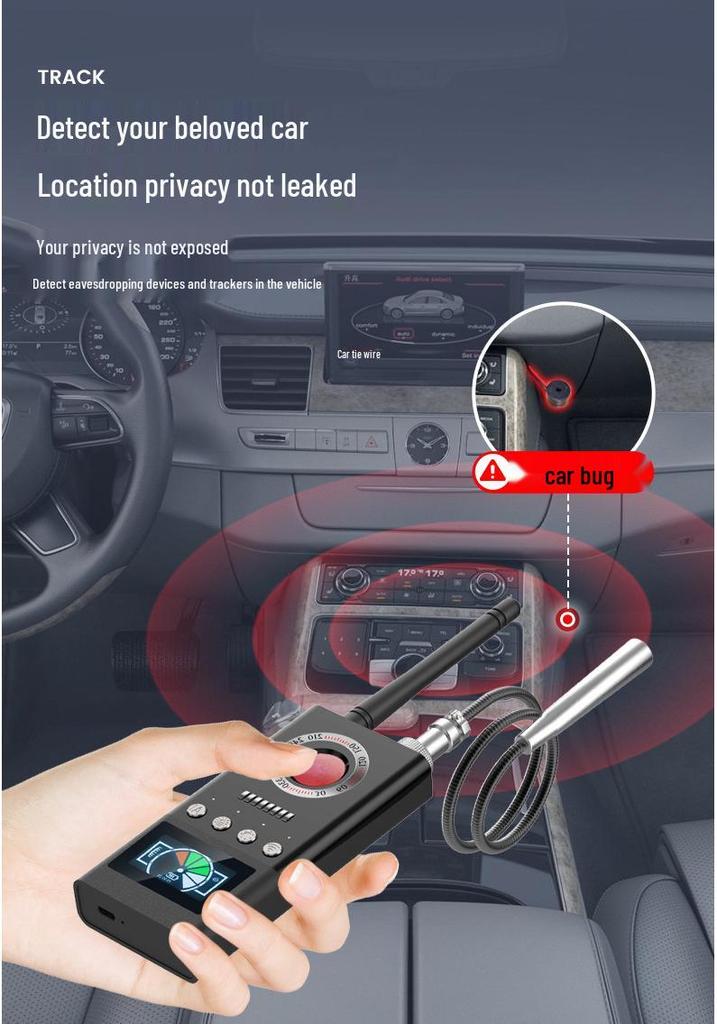 K66 Signal Detector: Anti-Peeping, Anti-Positioning, Camera & GPS Scanner for Hotel & Car Monitoring