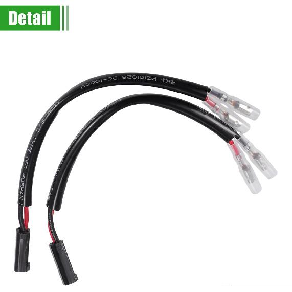 

4 Pcs Motorcycle Turn Signal Cable Adapter Connectors for Suzuki
