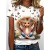 Women'S Printed T-Shirt, Casual T-Shirt