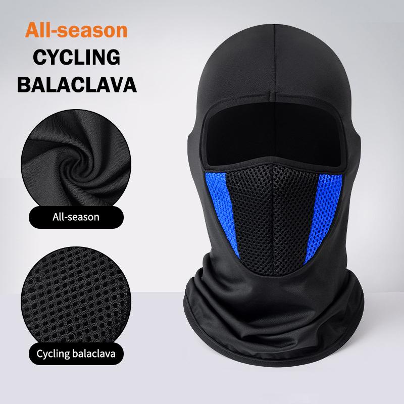 Motorcycle Riding Sunscreen Mask Men'S Breathable Full Face Mask Thin Ice Silk Head Cover Hiking Fishing Ski Face Mask