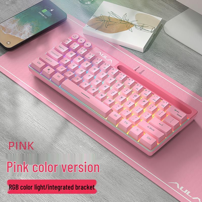 Tarantula F3061 Mini Kabelgebundene Stille Gaming-Tastatur für Laptops und Büros