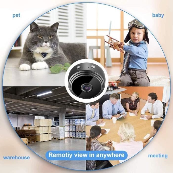 Mini Wireless Spy Surveillance Camera - 1080P HD Camera with Magnet - Secret Security Camera with Motion Detector[245]