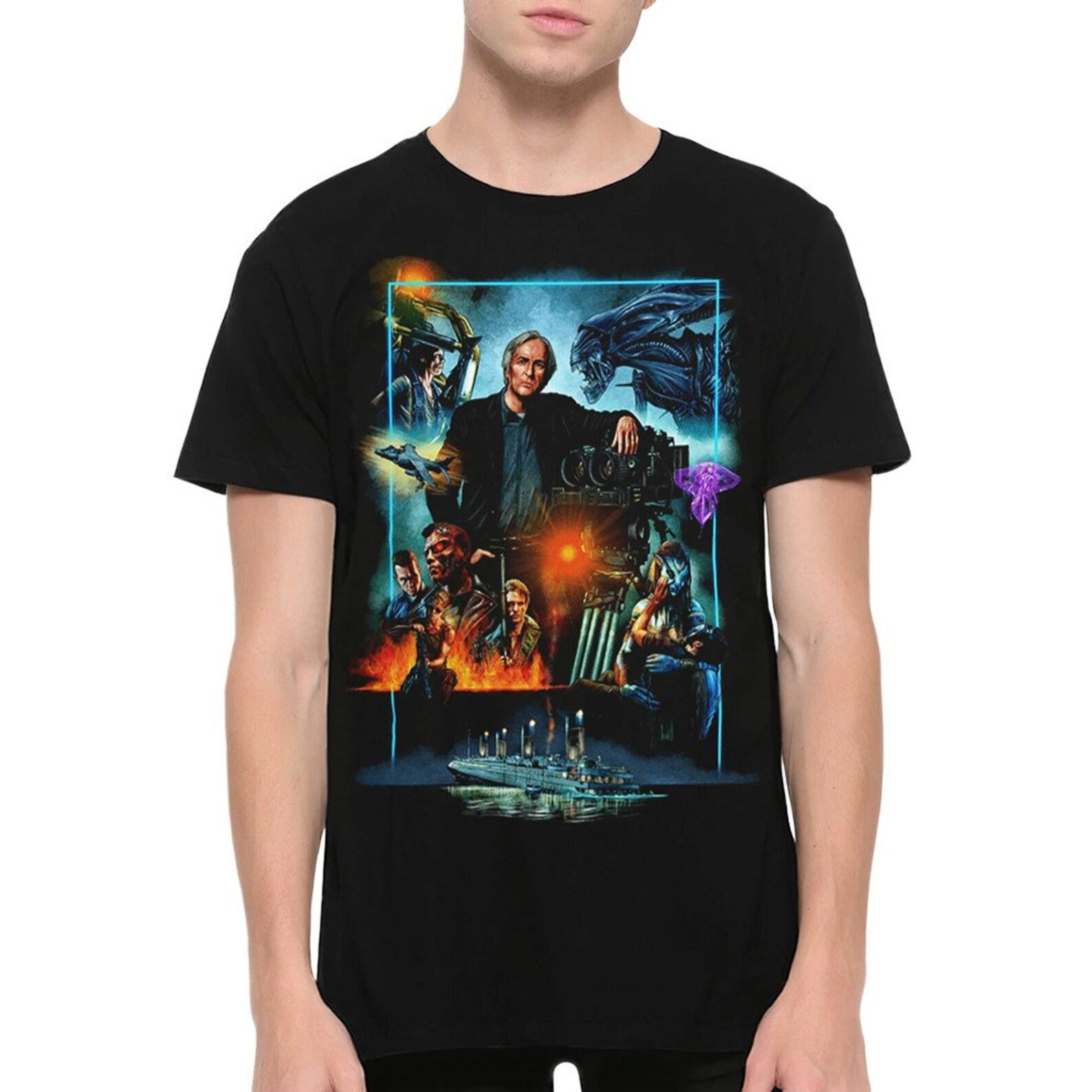 James Cameron Movies T-Shirt, Terminator Avatar Aliens Titanic Shirt , Men s and Women s Sizes (MOV-24401) S