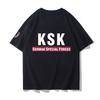 GerUnisexy Ksk GerUnisex Special Forces Tshirt Military Fan Military Style Tactical Casual Shortsleeved Top pure Cotton Tee Summer