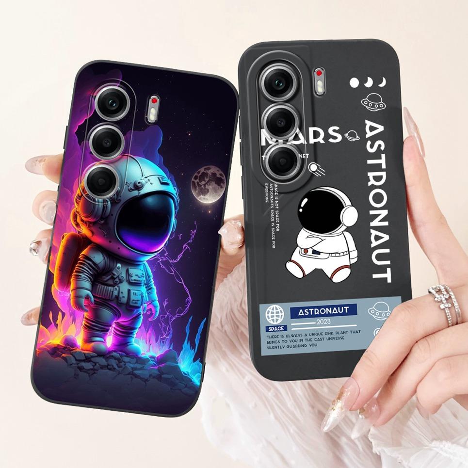 For Tecno Camon 40 Pro 5G CM7 Phone Case Soft Matte Silicone Back Cover Cartoon Cat Landscape Aesthetic Pattern Coque Cases