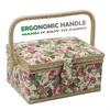 Sewing Large Capacity Floral Pattern Storage for Home Sewing Kit Easy to DIY Craft Gift for D&D Box, Case, Portable, Use, Storage, Carry,