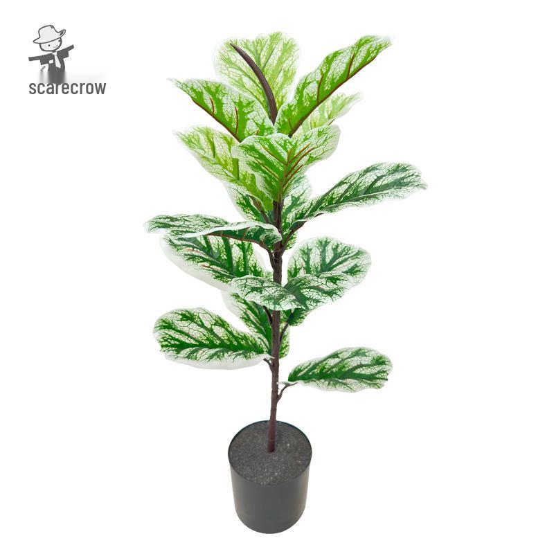 Luxuriöser Geigenfeige Kunstbaum für elegante Wohnzimmerdekoration