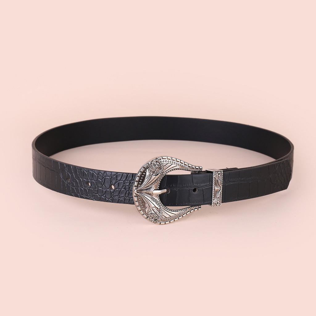 Simple Highquality Carved Mens Fashion Belt Stylish Leather Belt Belt Versatile