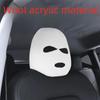 Funny Internet Celebrity Car Seat Headrest Cover Mask with Personality Hat for Special Car Decor.
