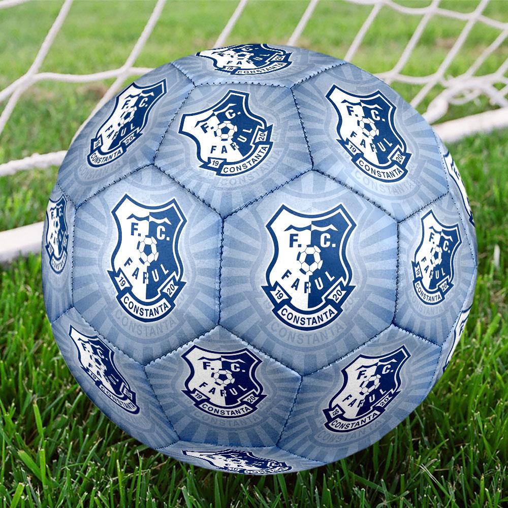 Farul FC Size 5 Soccer Ball, Machine-Stitched PVC, Durable & High Bounce, All Ages Fit, fan merchandise, matches & outdoor use.