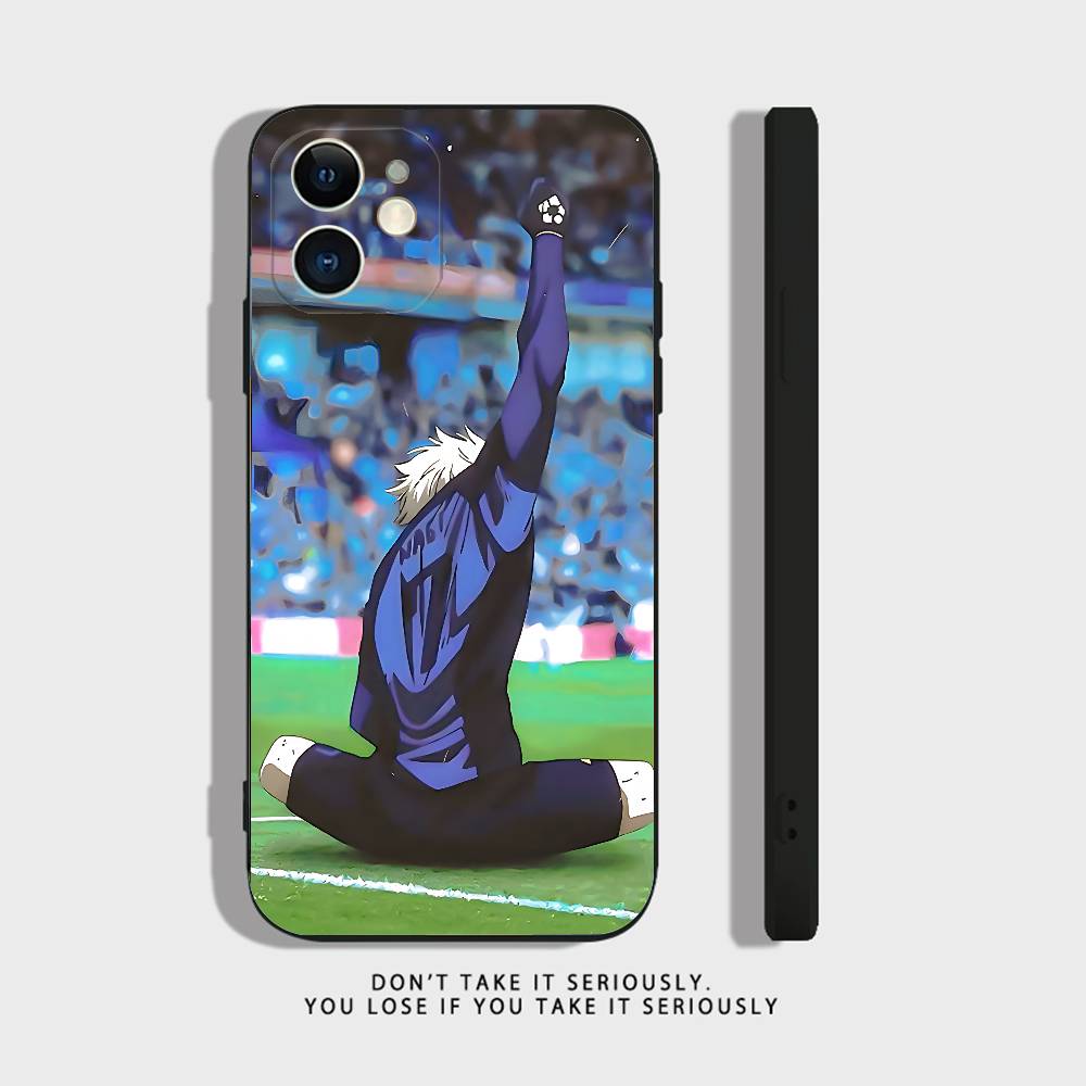 A-Anime Blue Lock Phone Case For iPhone 17,16,15,14,13,12,11,XR,Pro,XS,Max,XR,Plus,Mini Soft Silicone Black Shockproof