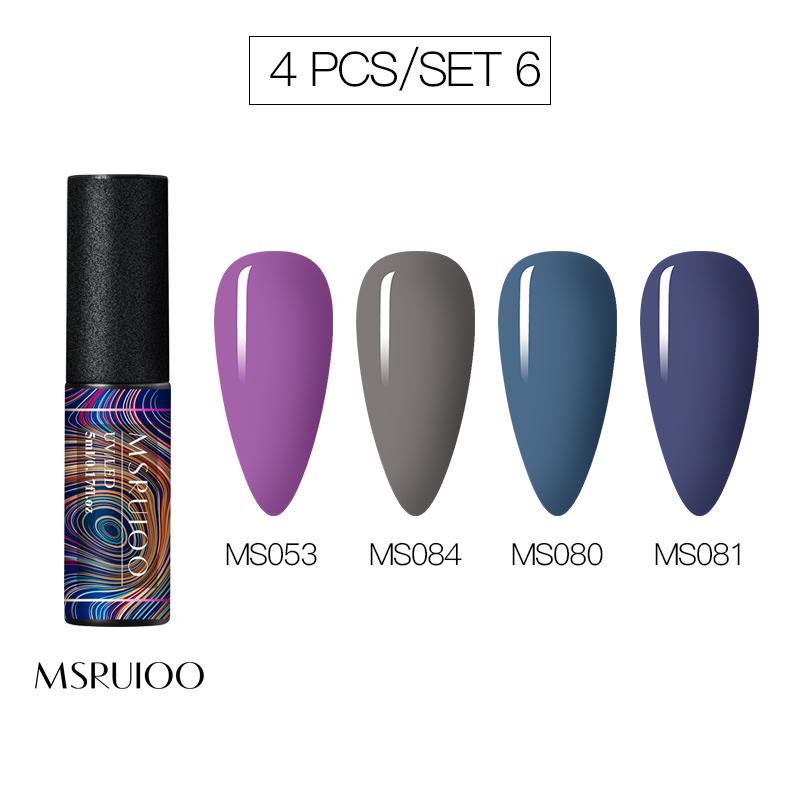 5ml DIY Pure Color Glitter UV Led Gel Polish Long Lasting Soak Off Lacquer Nail Decorations