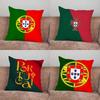 Portugal Flag Art Pillow Case For Home Bedroom Car Office Decoration Living Room Sofa Cushion Cover Suitable
