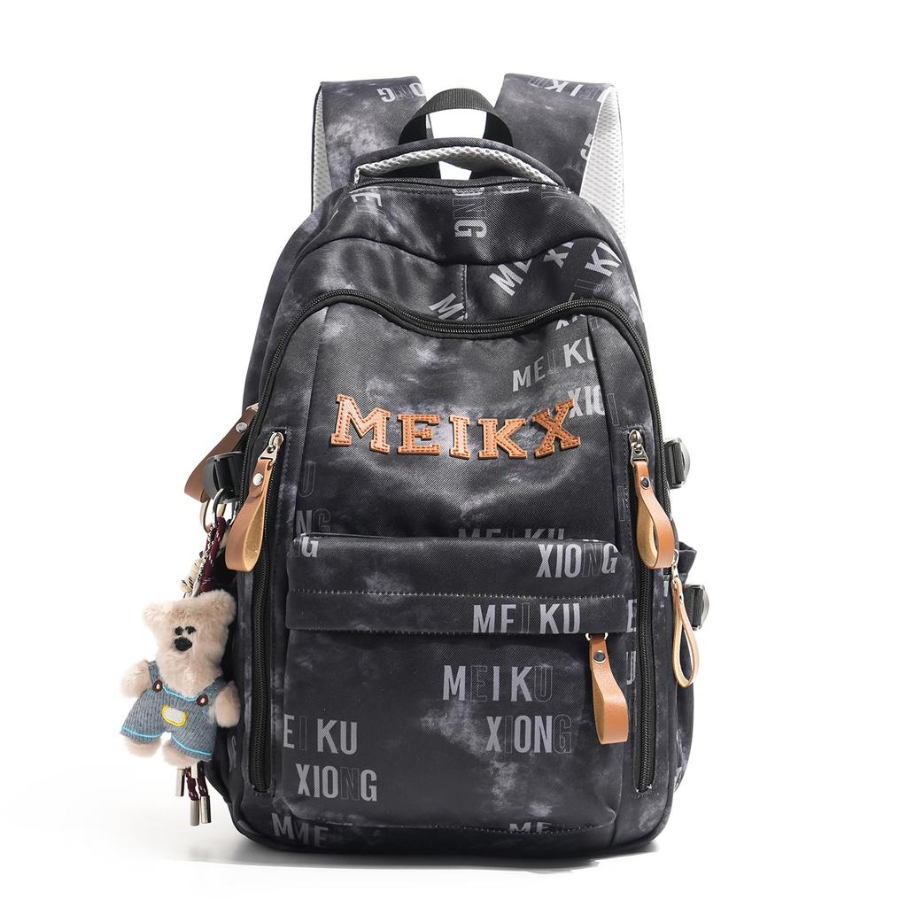 Schoolbag1011 new schoolbag Korean version tooling trendy cool couple backpack large capacity junior and high school students simple backpack