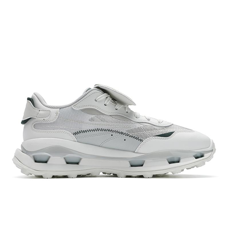 FILA KM2 Cushioning Breathable Low top Casual Shoes Men's White Gray F12M533121FBD