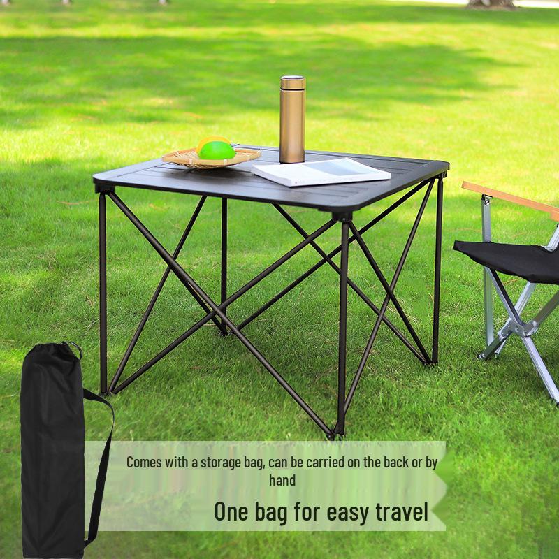 Portable Aluminum Folding Table & Chairs for Outdoor Camping and BBQ