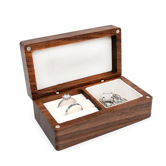 

Дорожная шкатулка для драгоценностей, пылезащитный многоцелевой чехол для колец с отсеками различных стилей для ежедневного использования F