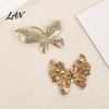 Elegant Butterfly Jewelry Rhinestone Brooch for Women, Shape Lapel Pin Non-fading Clip, Sweater Cardigan Coat Suit Scarf Accessories Long-lasting
