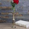 European Engraved Slim Neck Metal Vases Flower Arrangements Container Bud Vases For Home Table Centerpieces Decors