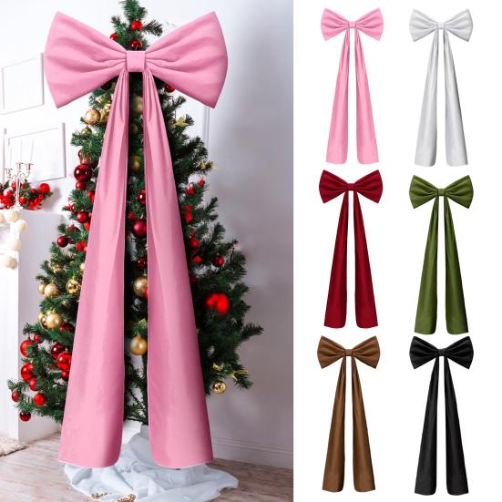 Inches Christmas Extra Large Velvet Bow Giant Xmas Tree Toppers